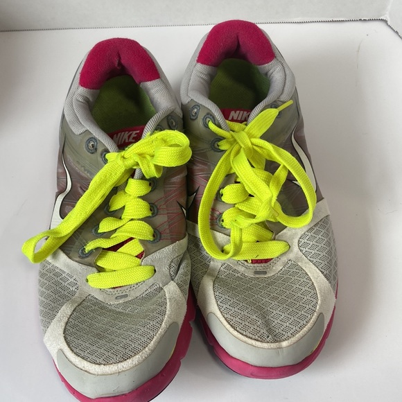 Nike lunar glide 2 gray and pink womens 6.5 tennis shoes sneakers - Picture 2 of 11